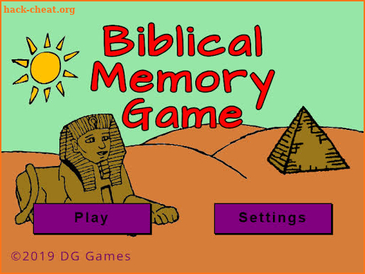 Biblical Memory Game screenshot