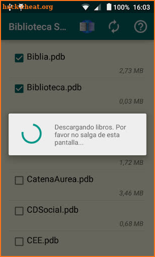 Biblioteca Sync screenshot