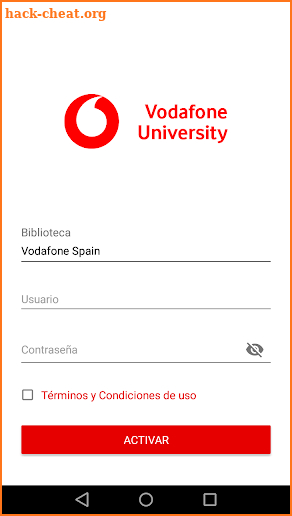 Biblioteca Vodafone University screenshot