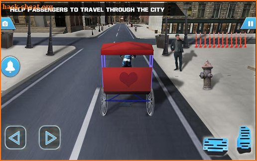 Bicycle Auto Rickshaw City Sim : Tuk Tuk Taxi Game screenshot