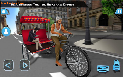 Bicycle Auto Rickshaw City Sim : Tuk Tuk Taxi Game screenshot