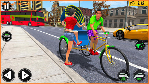 Bicycle Tuk Tuk Auto Rickshaw : New Driving Games screenshot