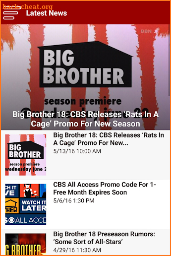 Big Brother Network screenshot