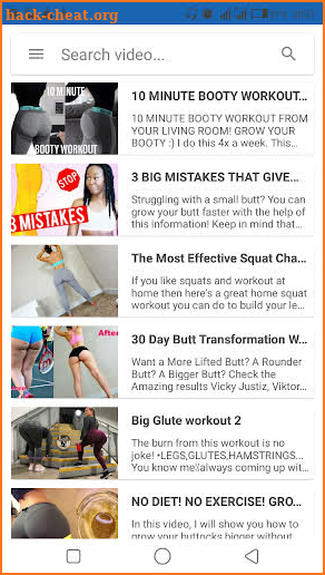 Big Buttocks Exercise - Hips, Legs & Butt Workout screenshot