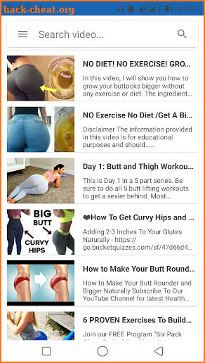 Big Buttocks Exercise - Hips, Legs & Butt Workout screenshot