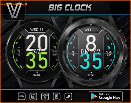 Big clock - digital watch face screenshot