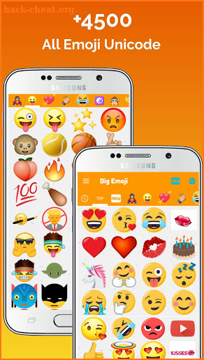 😜 Big Emoji - large emoji for all chat messengers screenshot