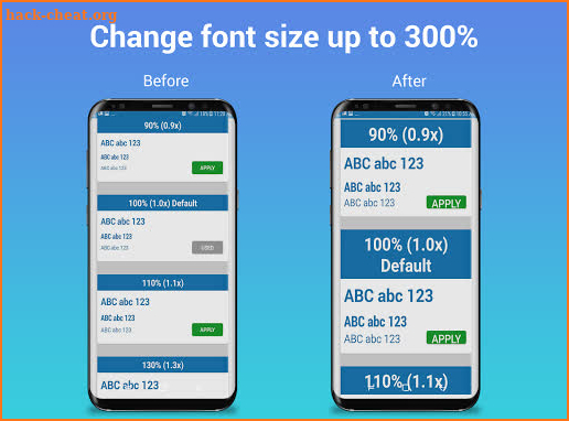Big Font: Font Zoom, Font Zoomer & Font Size App screenshot