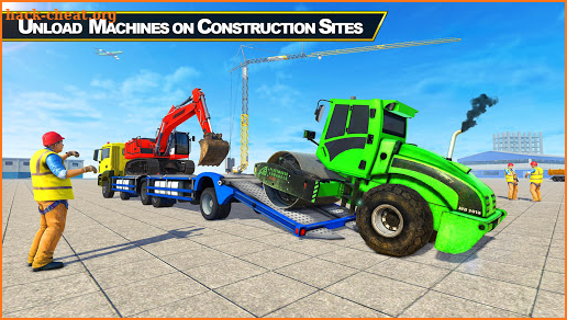 Big Machine Construction Transport Truck Games screenshot