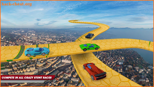 Big Mega Ramp Impossible Stunts Racing screenshot