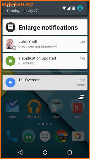 BIG Notifications screenshot