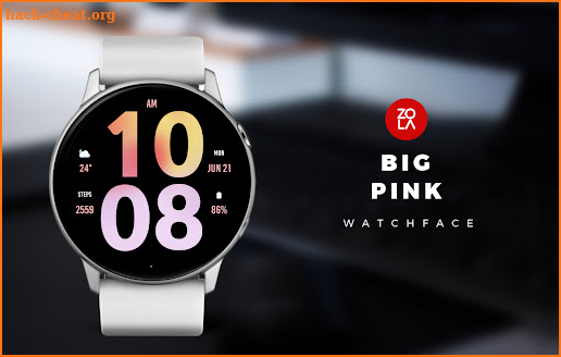 Big Pink Watch Face screenshot