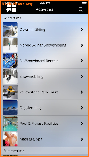 Big Sky Vacation Guide screenshot
