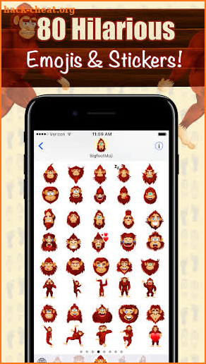 BigfootMoji - Sasquatch Emojis screenshot