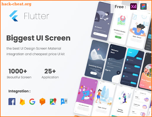 Biggest UI Kit - Flutter UI Kit in Flutter 2.0 screenshot