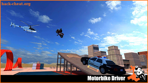 Bike Cop Chase Motocross Simulator Extreme Ramp screenshot