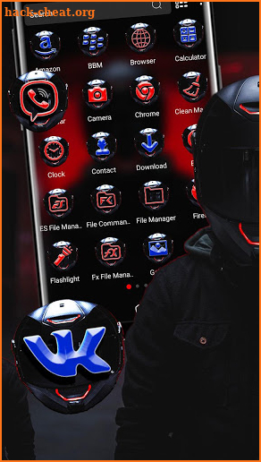 Bike Helmet Launcher Theme screenshot