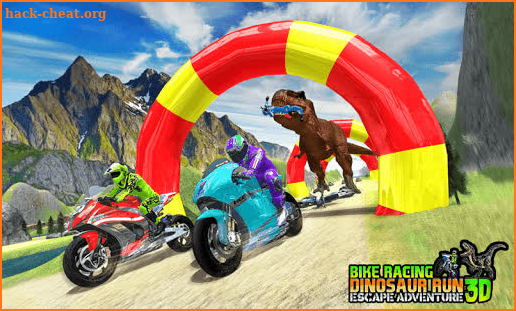 Bike Racing Dinosaur Run Escape Adventure 3D screenshot