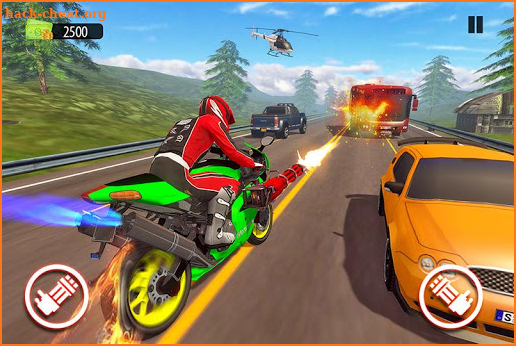 Bike Racing Simulator: Traffic Shooting Game screenshot