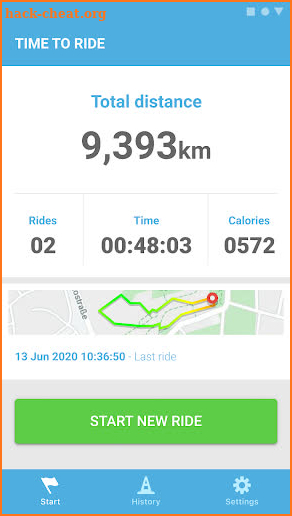 Bike Ride Tracker – bicycle gps map and odometer screenshot