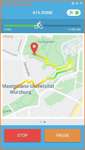 Bike Ride Tracker – bicycle gps map and odometer screenshot