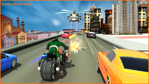 Bike Shooter Superhero: Moto Blitz Racing Shooter screenshot