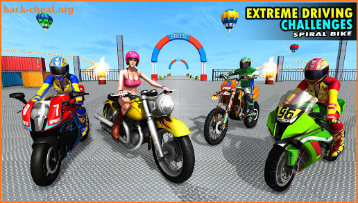 Bike Stunt Games: Spiral Ramp Stunts Game screenshot