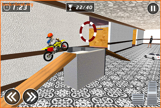 Bike Stunt Office racing screenshot