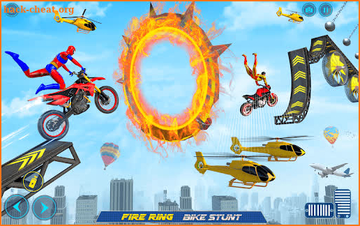 Bike Stunt Superhero Mega Ramp screenshot