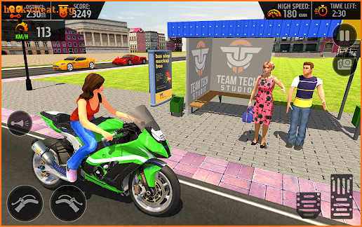 Bike Taxi Driving Simulator: Motorcycle Lift Game screenshot