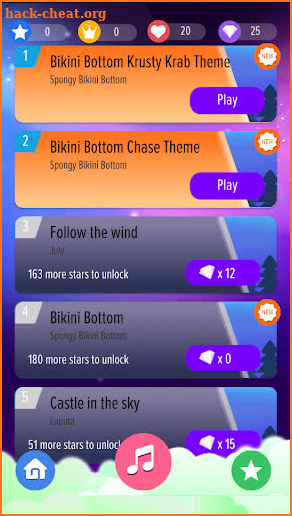 Bikini Bottom Piano Spongy Tiles screenshot