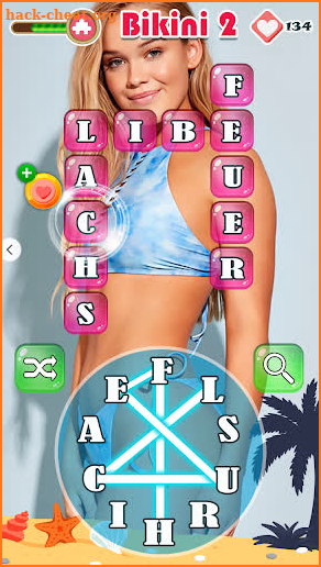 Bikini Puzzle Wortsuchspiel screenshot