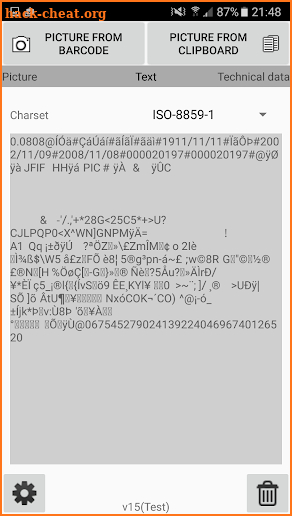 BildCodeScanner Full version screenshot