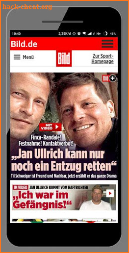 Bild.de German News screenshot