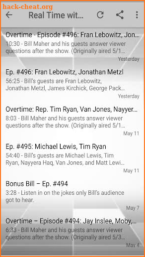 Bill Maher Podcast, Daily Update screenshot