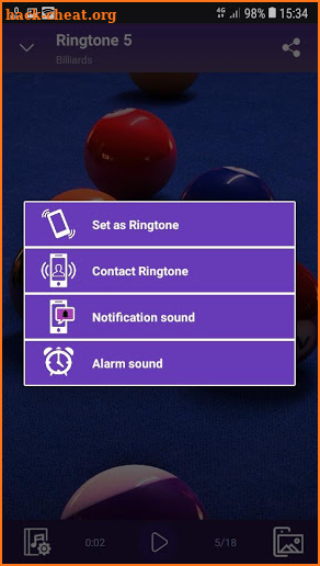 Billiards - RINGTONES and WALLPAPERS screenshot