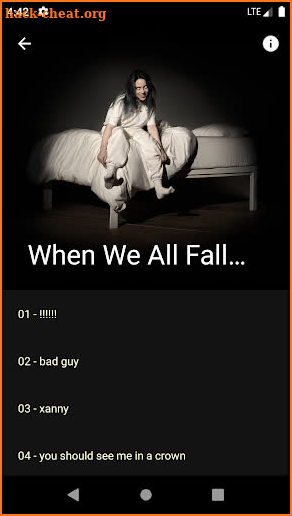 Billie Eilish Lyrics screenshot