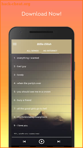 Billie Eilish Songs 2020 Without internet screenshot