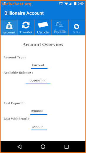 Billionaire Fake Bank Account Pro screenshot