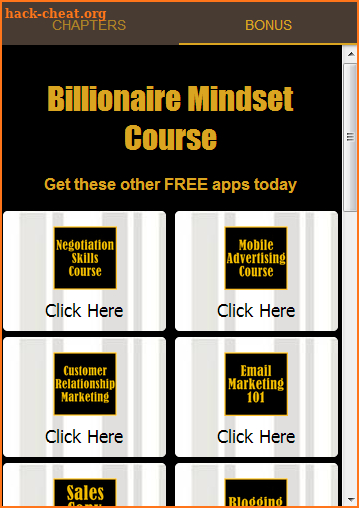 Billionaire Mindset Course screenshot
