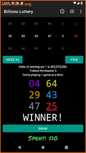 Billions Lottery screenshot