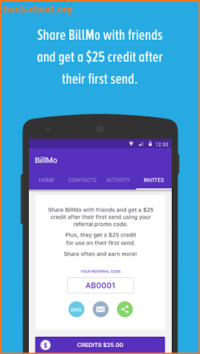 BillMo Money Transfer & Wallet screenshot