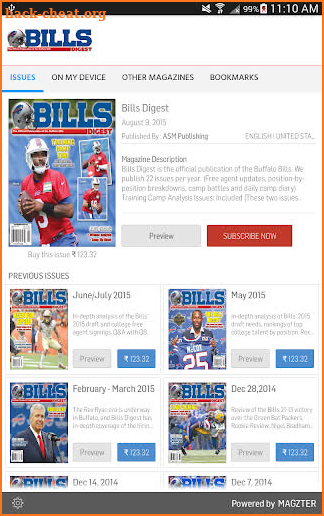 Bills Digest screenshot