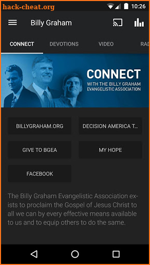 Billy Graham Evangelistic Assn screenshot