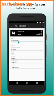 Billy: subscription manager screenshot