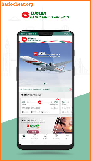 Biman Bangladesh Airlines screenshot