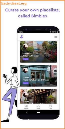 Bimble: Save Your Places. Plan, Discover & Share! screenshot