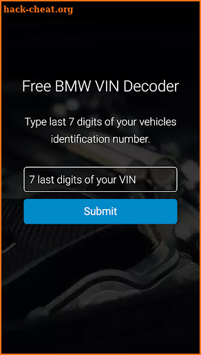 Bimmer VIN Decoder screenshot