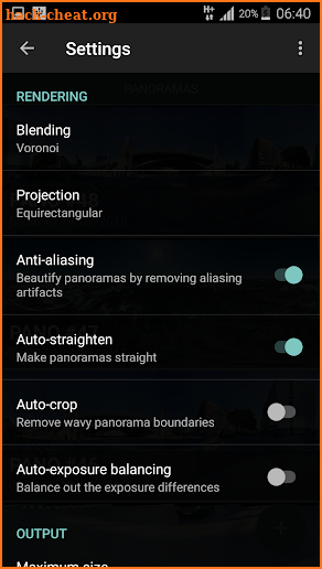 Bimostitch Panorama Stitcher Pro screenshot