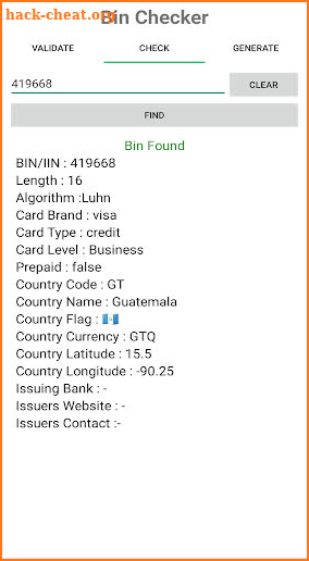 Bin Checker Pro - Validate, Verify & Check BIN screenshot